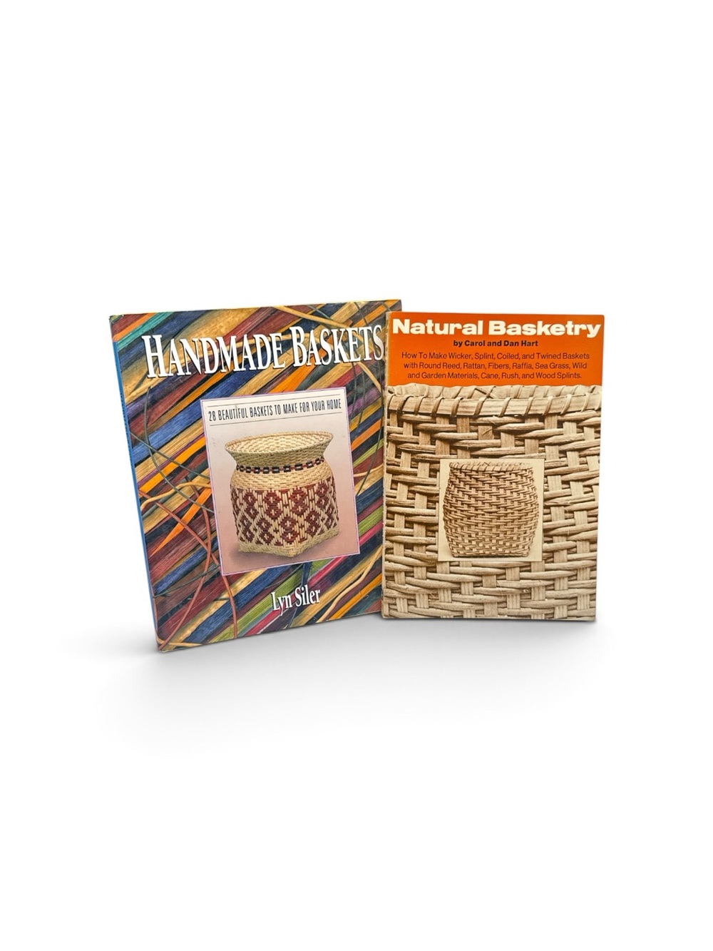 Vintage Basket Making Book Lot Handmade Baskets Natural Basketry How To Craft